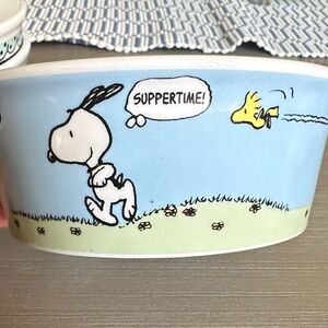 Snoopy and Woodstock Suppertime Bowl